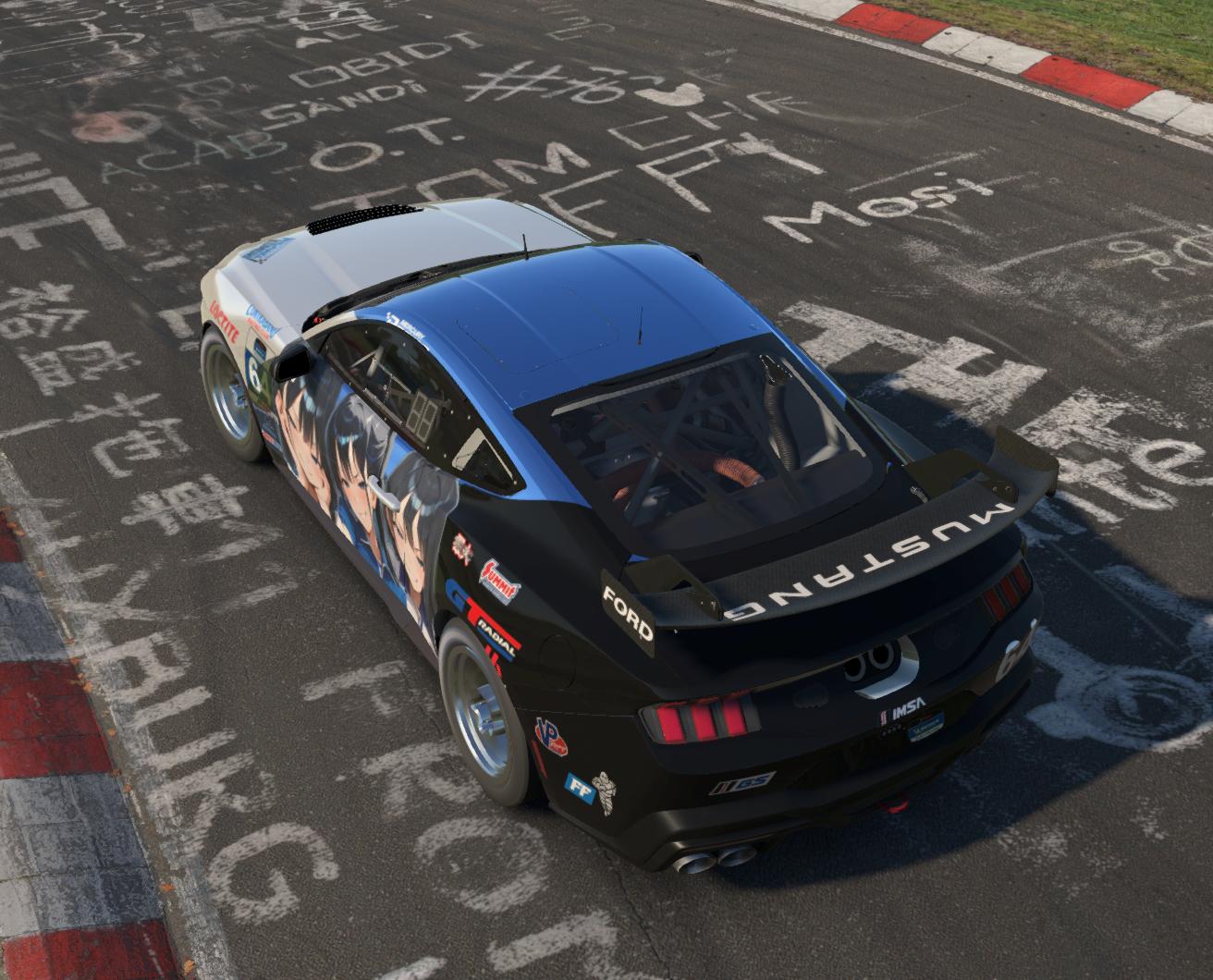 Preview of Anime Girl – Itasha – Waifu – Ford Mustang GT4 | Race Team Theme by Michael Komori