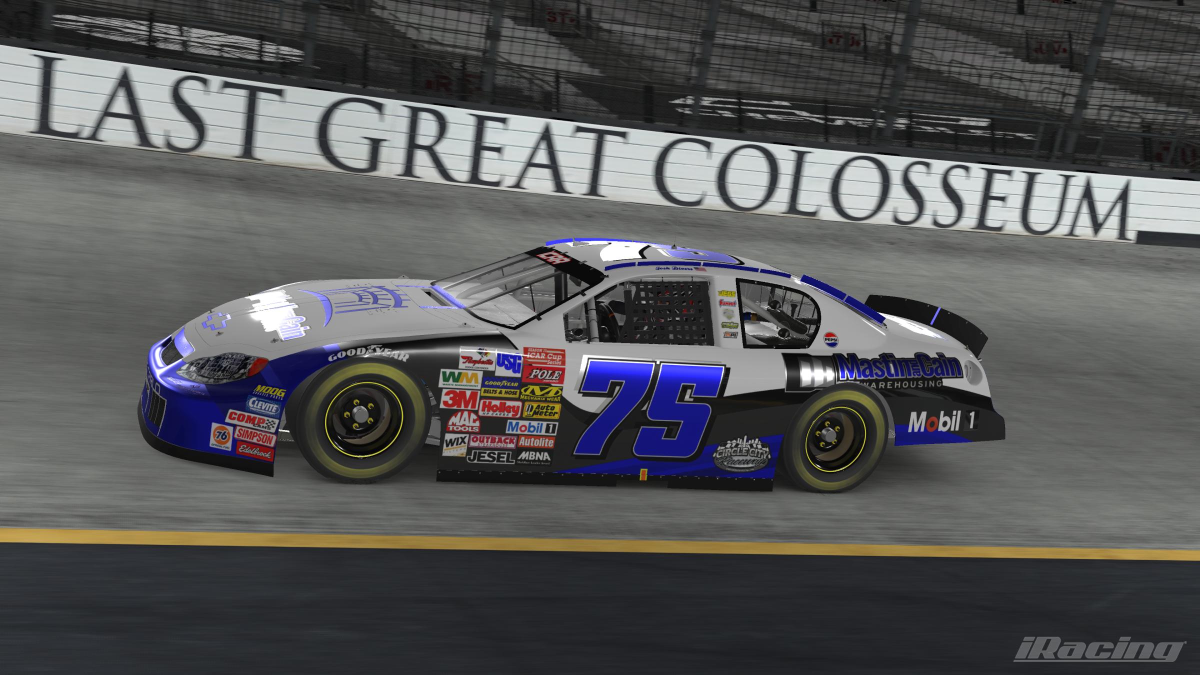 Preview of Josh Divers #75 Mastin&Cain Warehouse ICAR Gen 4 Chevy Monte Carlo  by Kendrick Hom