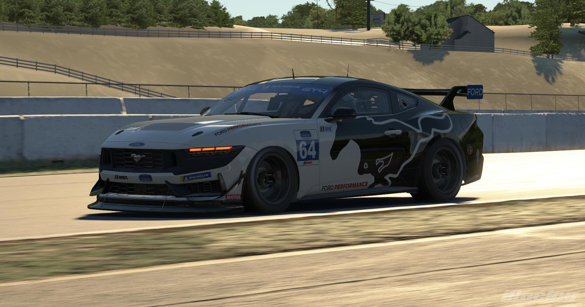 Preview of FP White & Black IMSA PC Mustang GT4 by Connor W Murphy