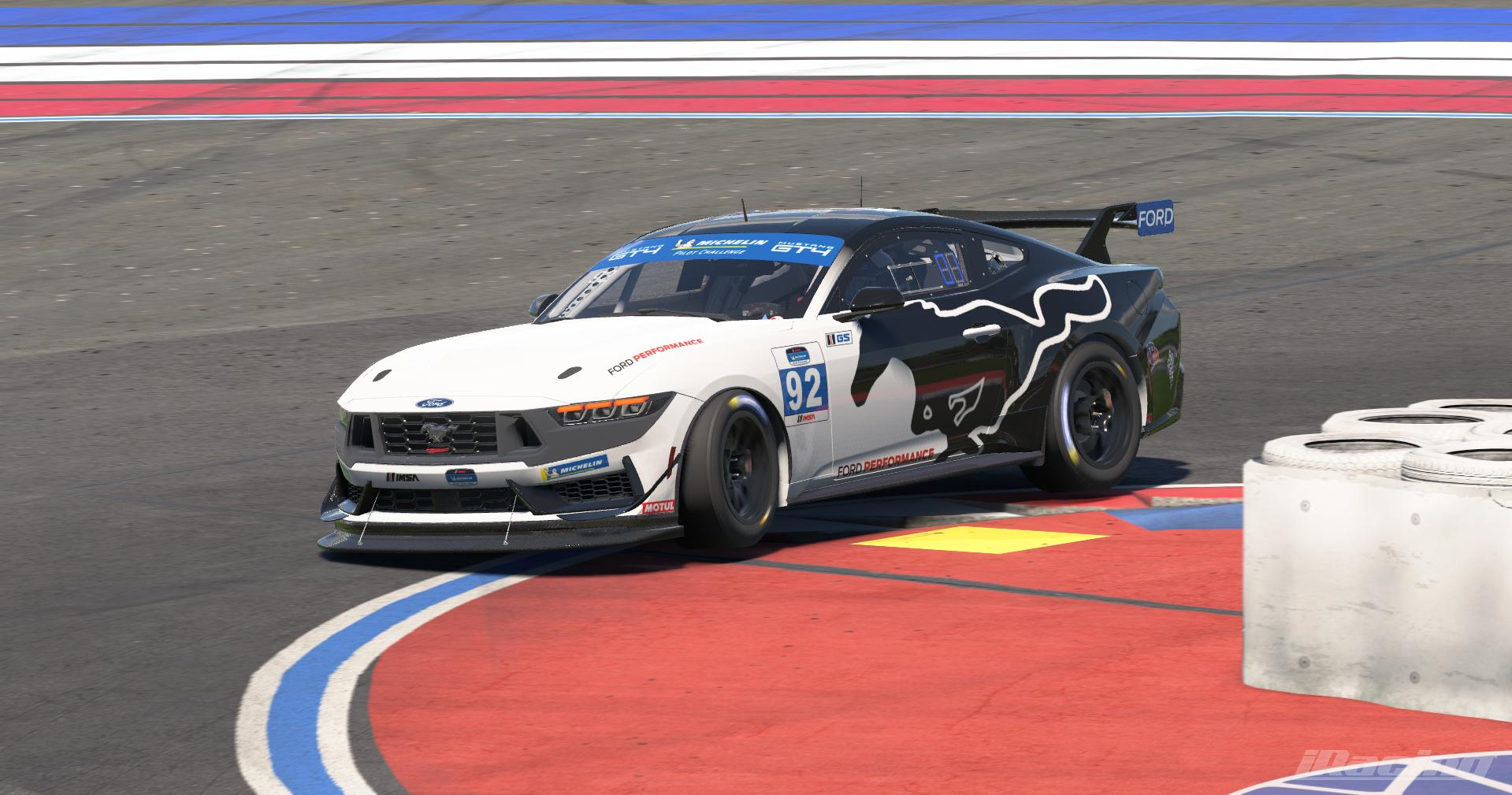 Preview of FP White & Black IMSA PC Mustang GT4 by Connor W Murphy