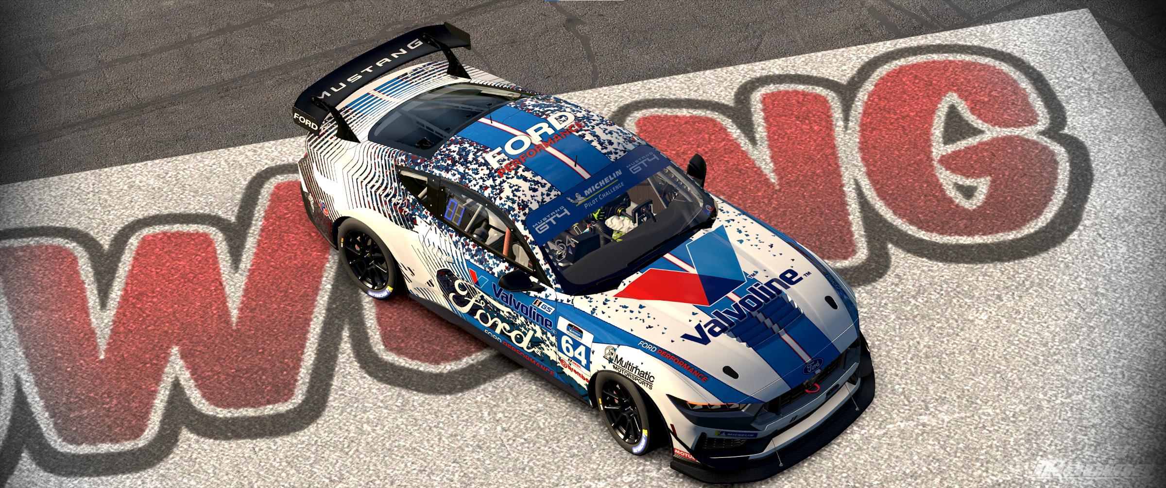 Preview of Metallic Confetti Valvoline Multimatic Mustang GT4 by Joshua JD Miller