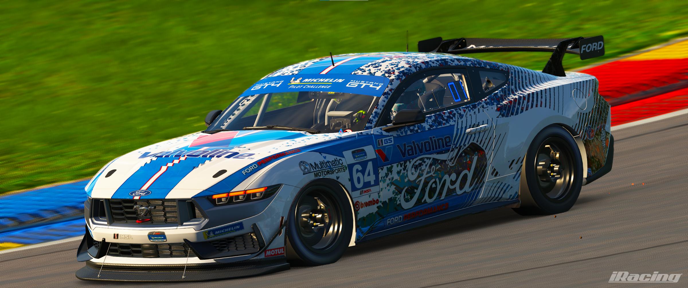 Preview of Metallic Confetti Valvoline Multimatic Mustang GT4 by Joshua JD Miller