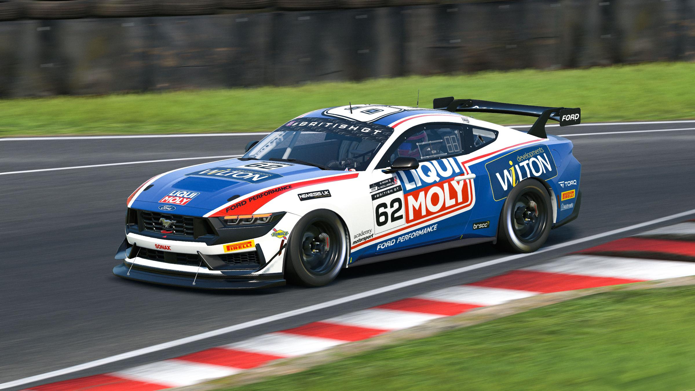 Preview of Academy Motorsport Liqui Moly Mustang GT4 - British GT 2024 by Craig Salter