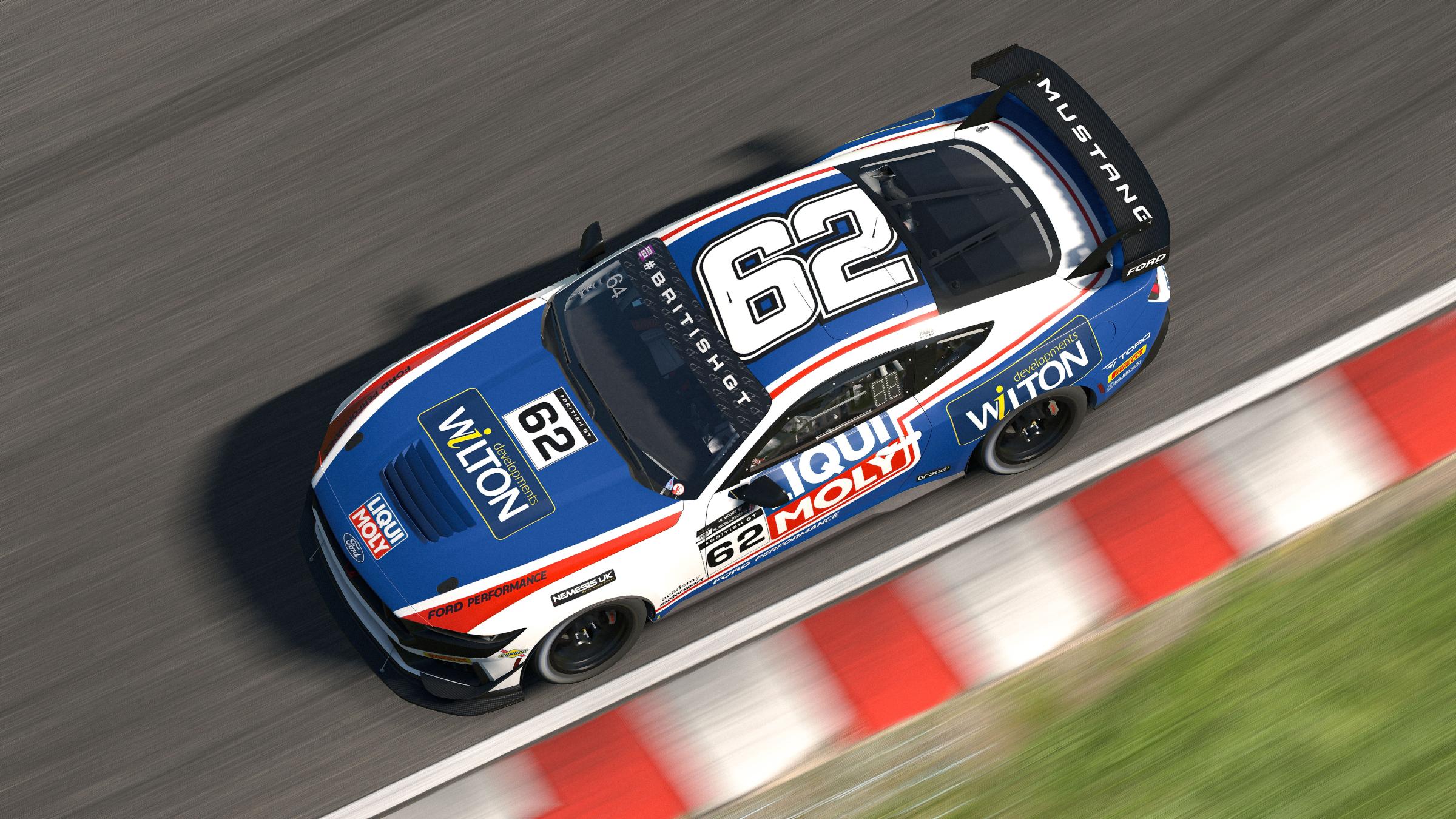 Preview of Academy Motorsport Liqui Moly Mustang GT4 - British GT 2024 by Craig Salter