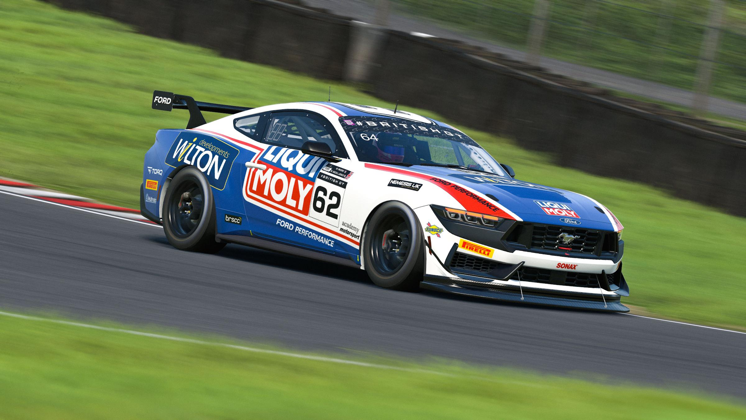 Preview of Academy Motorsport Liqui Moly Mustang GT4 - British GT 2024 by Craig Salter