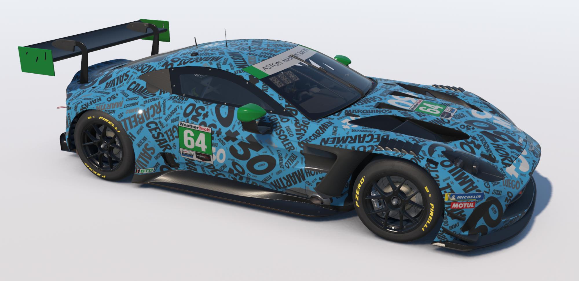 Preview of Aston Martin Vantage EVO GT3 md30 nube nombres azul by Jesús Arboleya