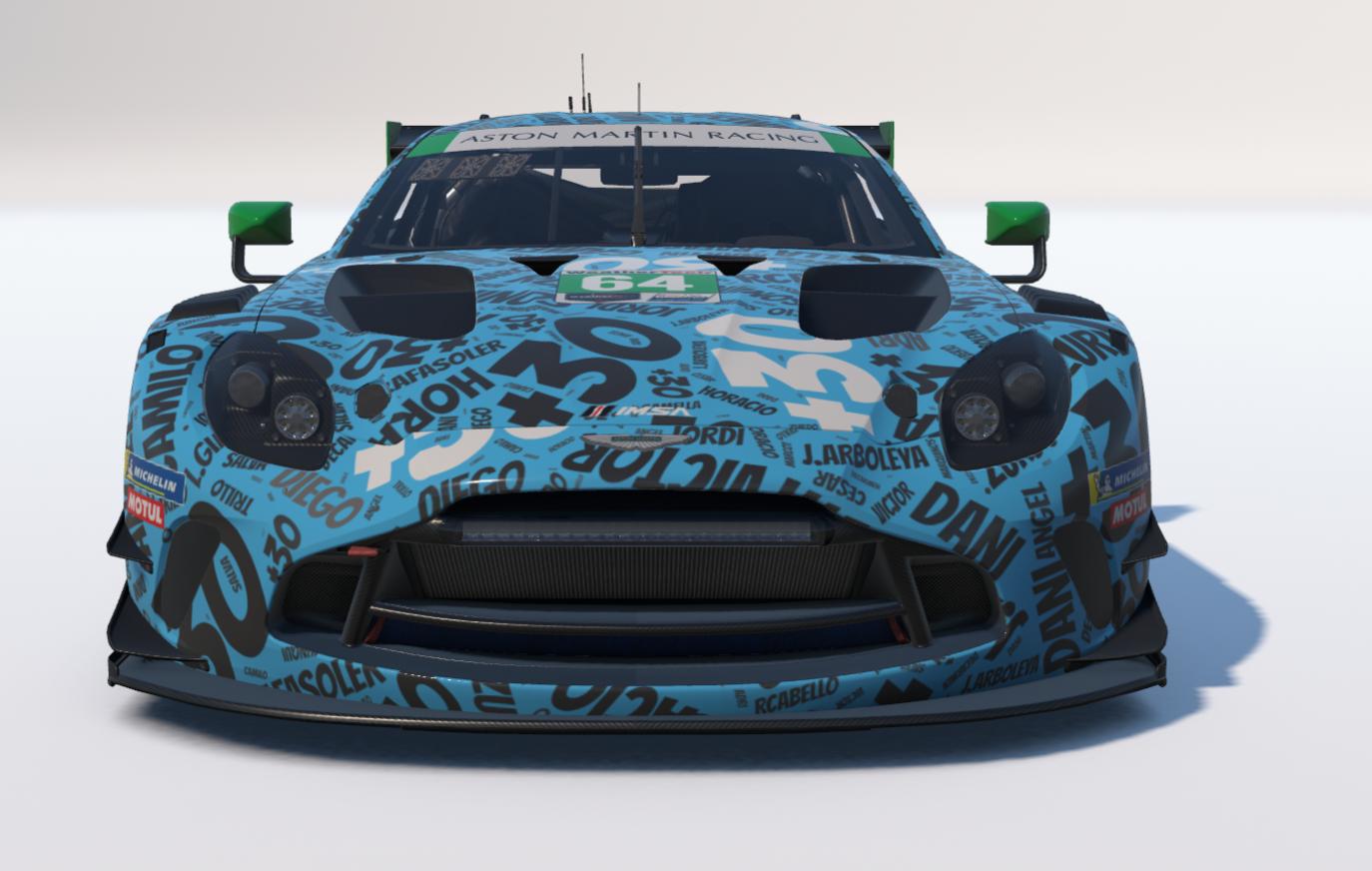 Preview of Aston Martin Vantage EVO GT3 md30 nube nombres azul by Jesús Arboleya