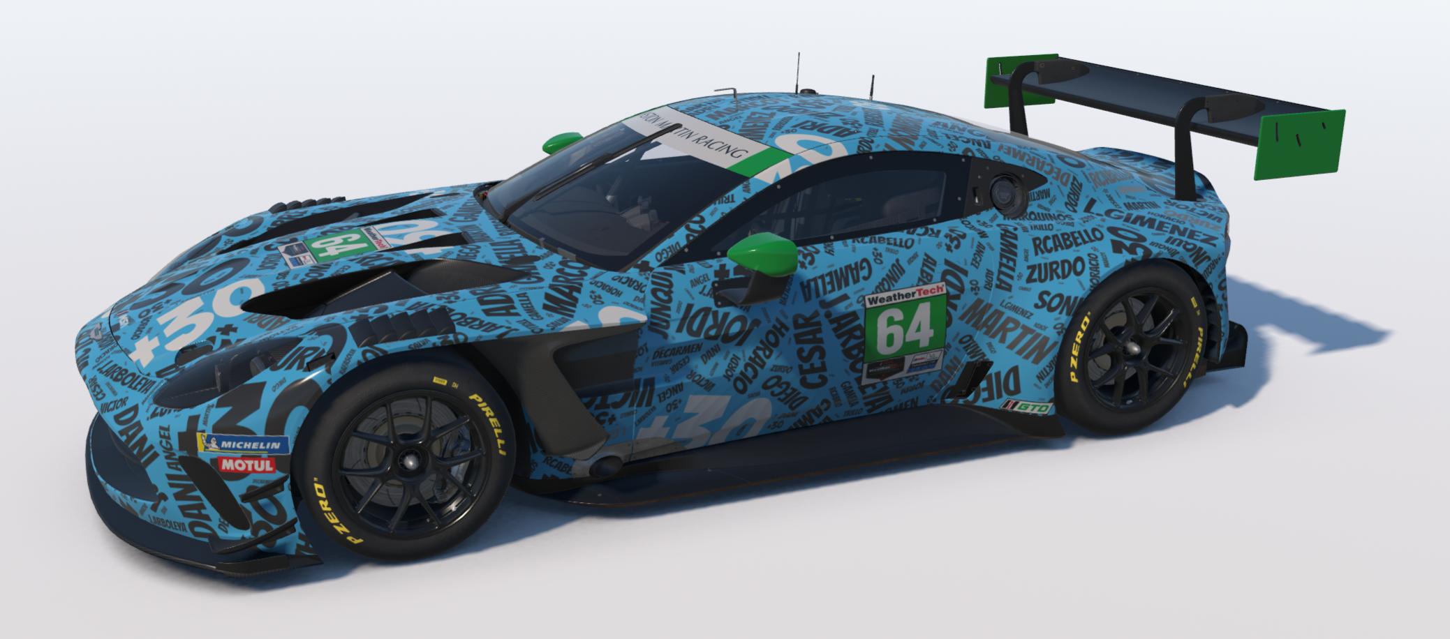 Preview of Aston Martin Vantage EVO GT3 md30 nube nombres azul by Jesús Arboleya