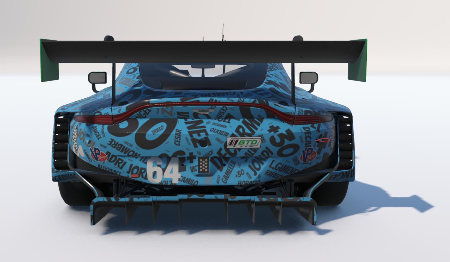 Preview of Aston Martin Vantage EVO GT3 md30 nube nombres azul by Jesús Arboleya