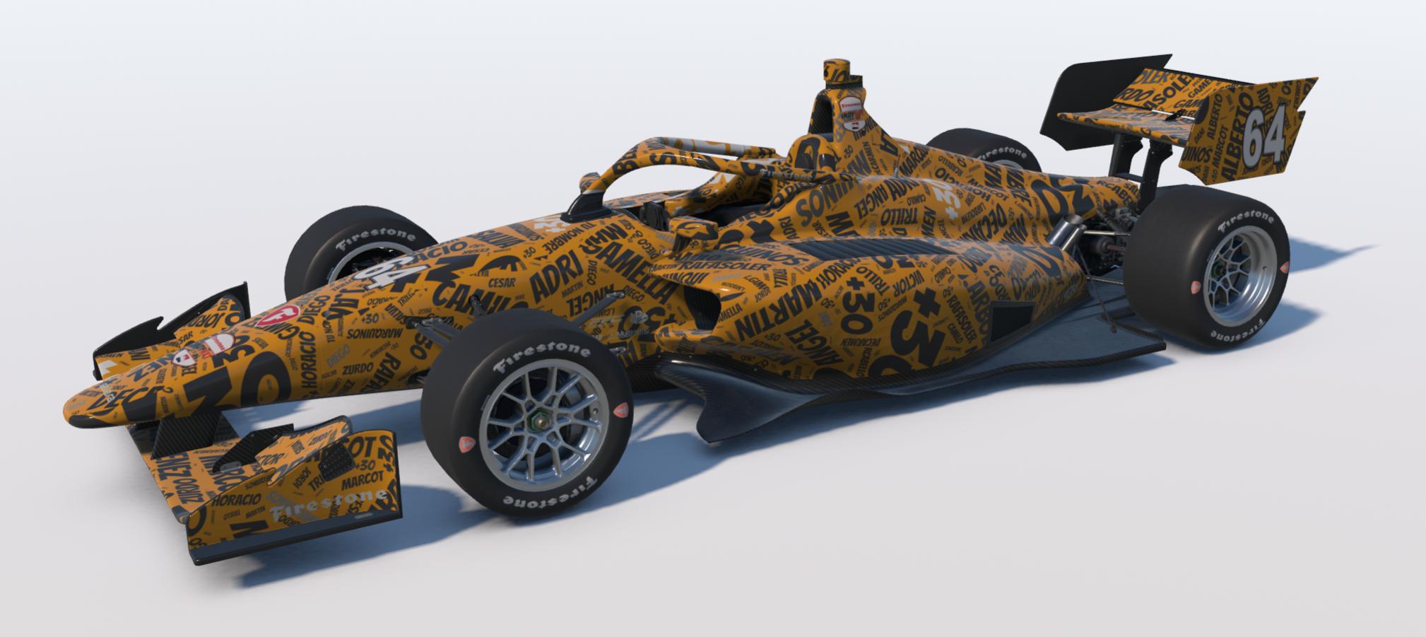 Preview of Dallara IL 15 md30 nube nombres naranja by Jesús Arboleya