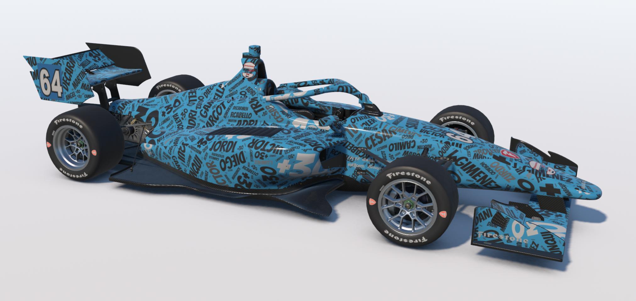 Preview of Dallara IL 15 md30 nube nombres azul by Jesús Arboleya