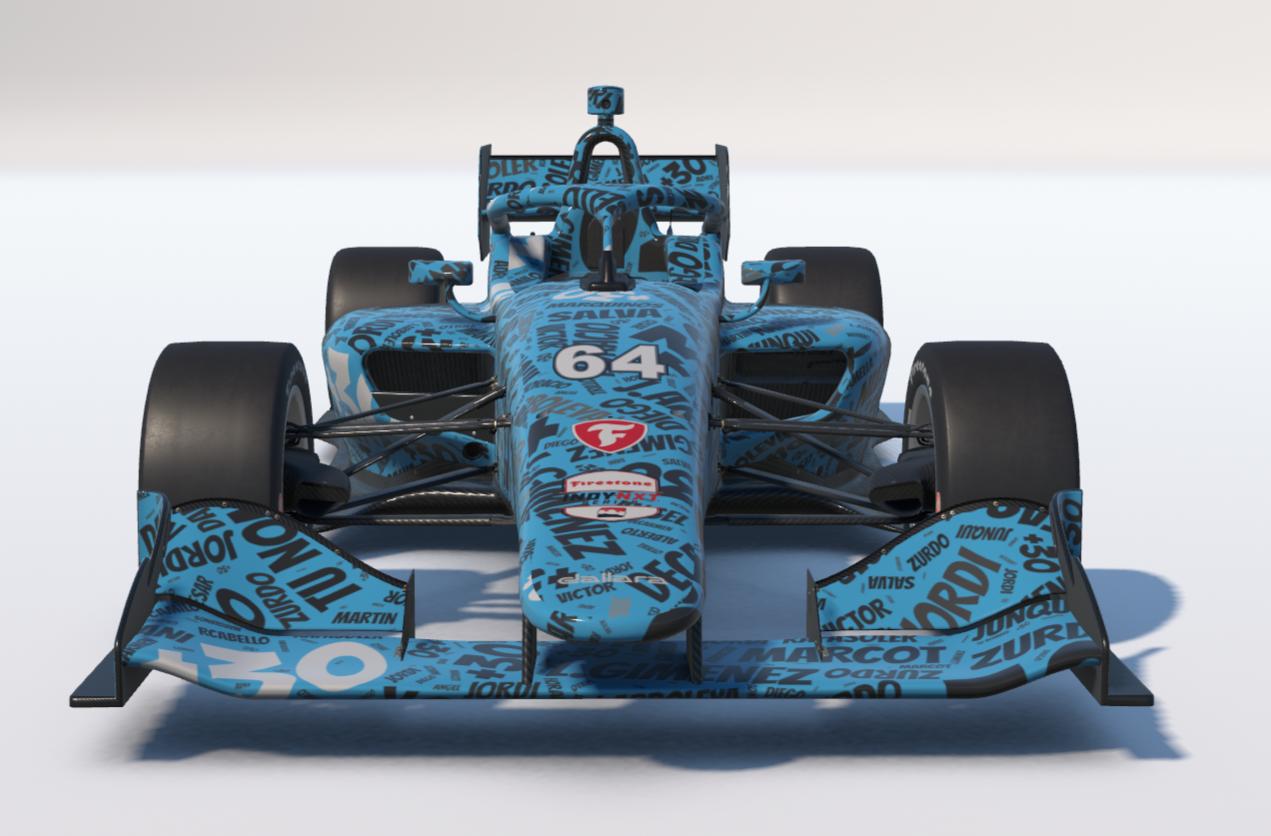 Preview of Dallara IL 15 md30 nube nombres azul by Jesús Arboleya