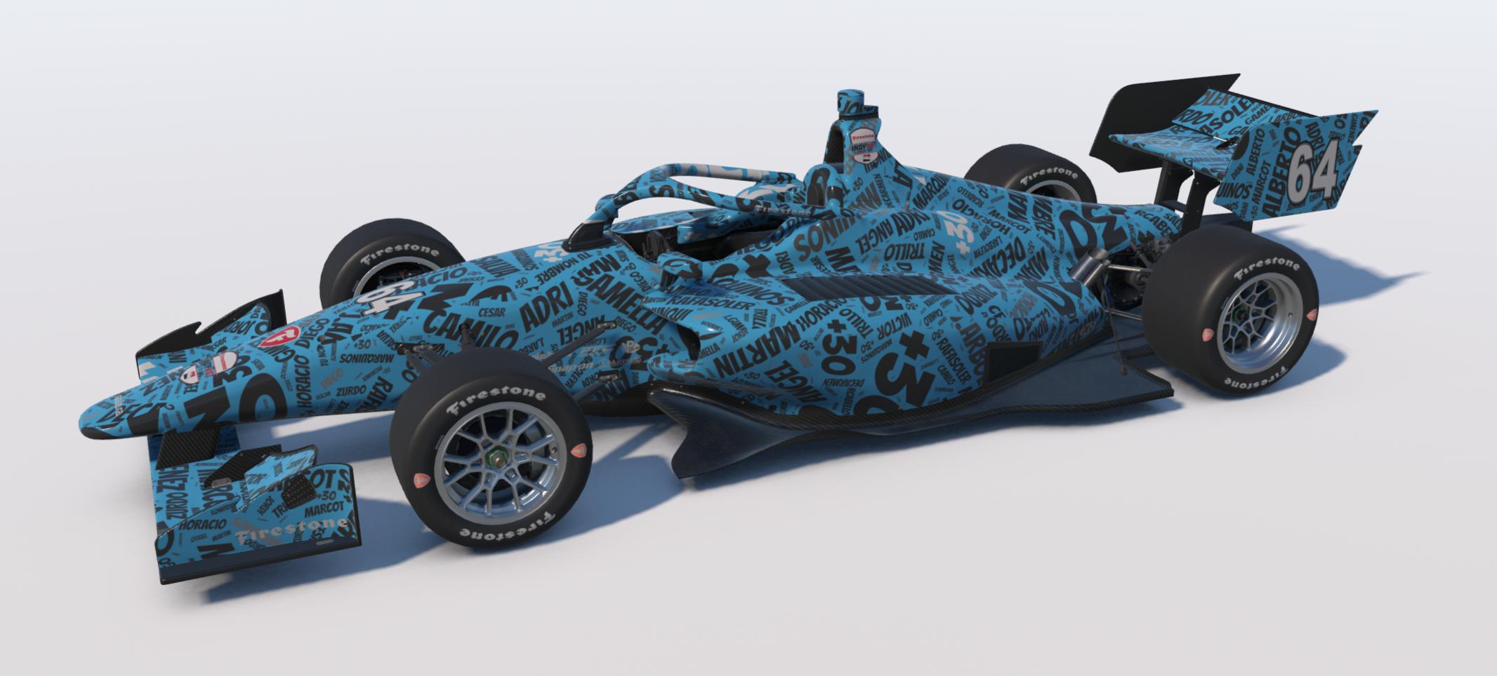 Preview of Dallara IL 15 md30 nube nombres azul by Jesús Arboleya