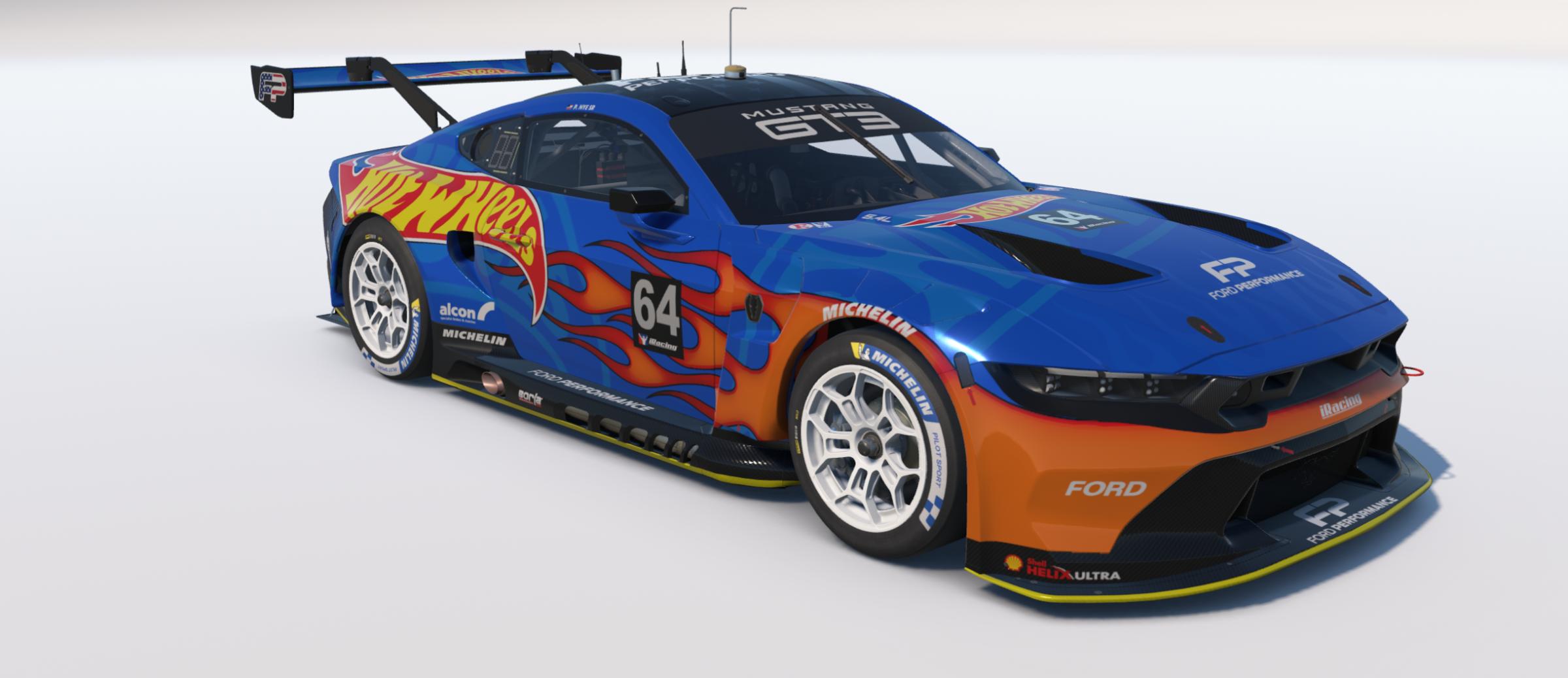 Preview of Hot Wheels Mustang GT3 Sim Stamp by Paul O&rsquo;Mally