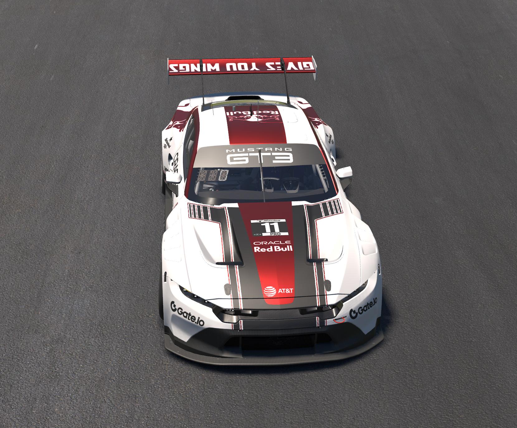 Preview of Ford Mustang GT3 - White Red Bull (Suzuka Special Livery) by Dennis Van Der Meeren