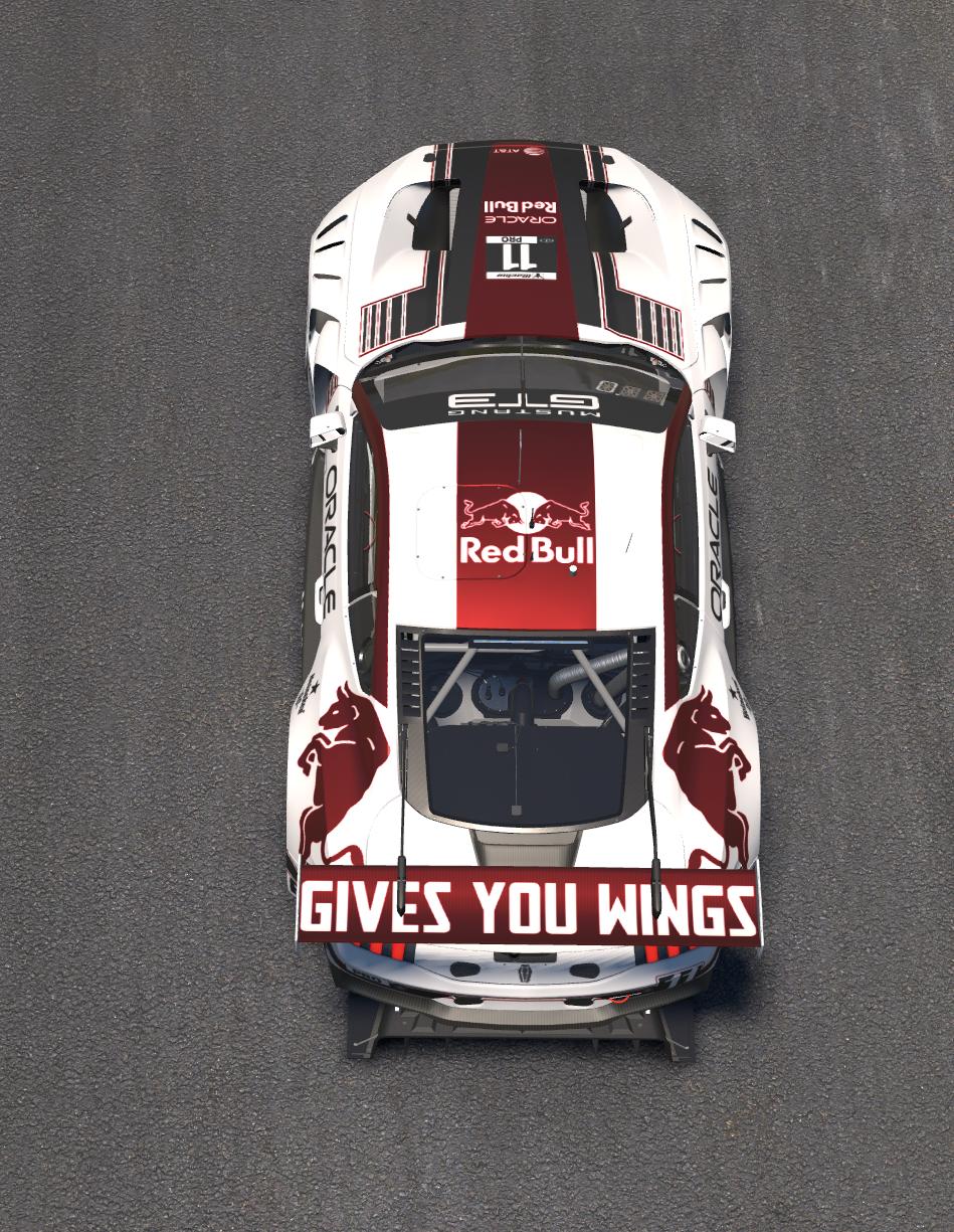 Preview of Ford Mustang GT3 - White Red Bull (Suzuka Special Livery) by Dennis Van Der Meeren