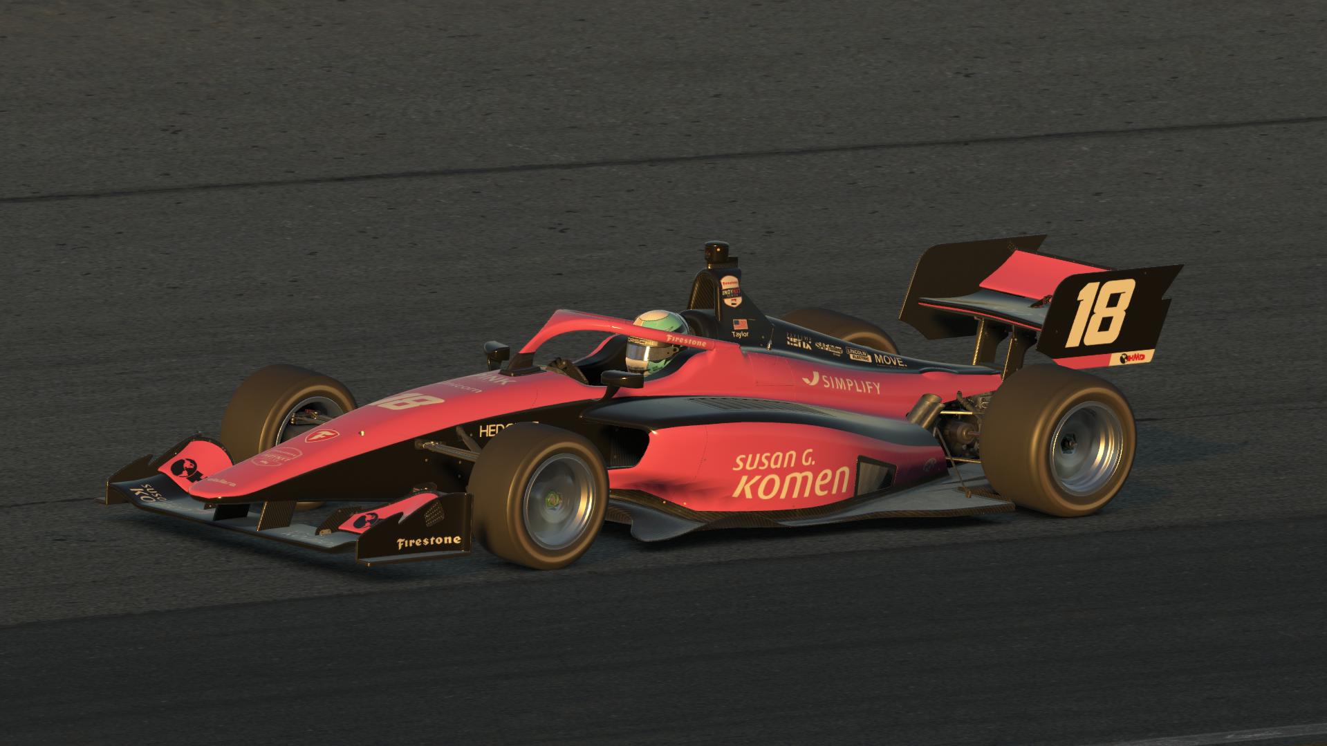 Preview of Max Taylor #18 Indy NXT 2025 by Tayne Hodesson