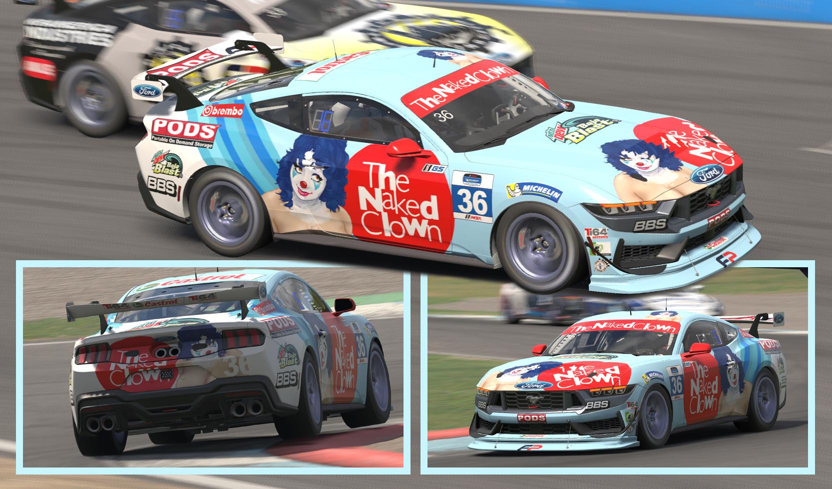 Preview of Mustang GT4 Naked Clown by Clyde Coman