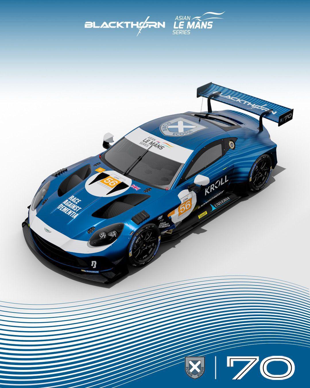 Preview of Ecurie Ecosse Blackthorn Aston Martin GT3 EVO for the 2025-26 Asian Le Mans Series by Keith Archer