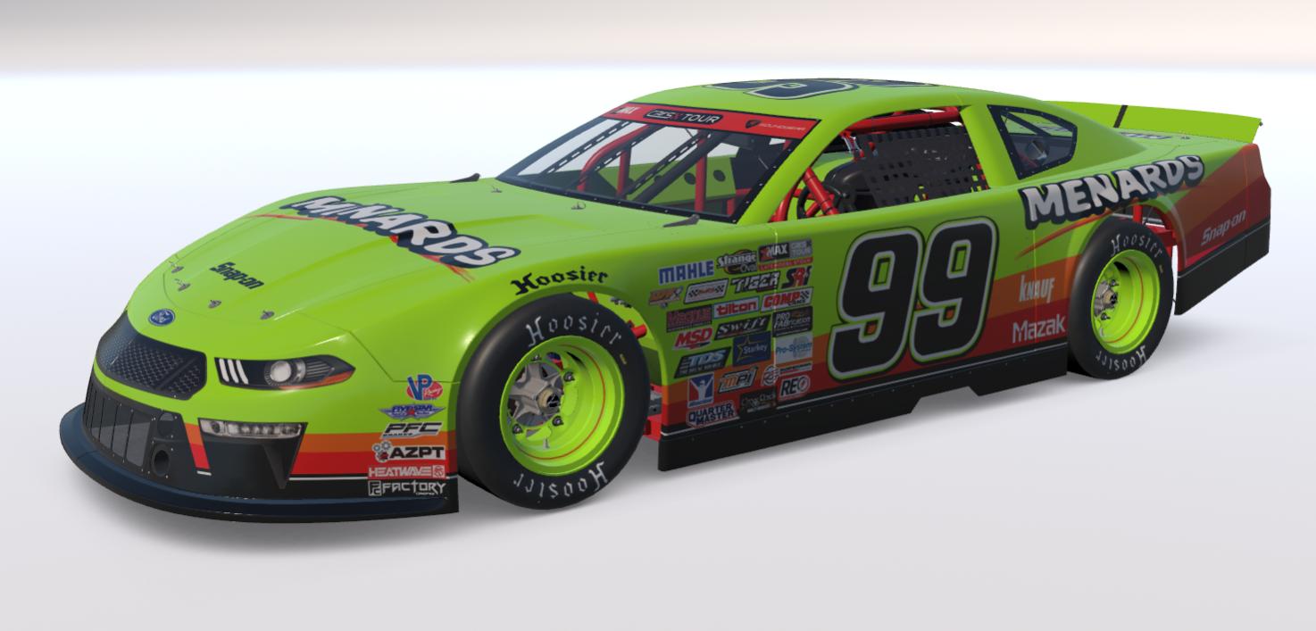 Preview of Menards Ford Mustang Late Model Stock (No Number) by Will Bangs