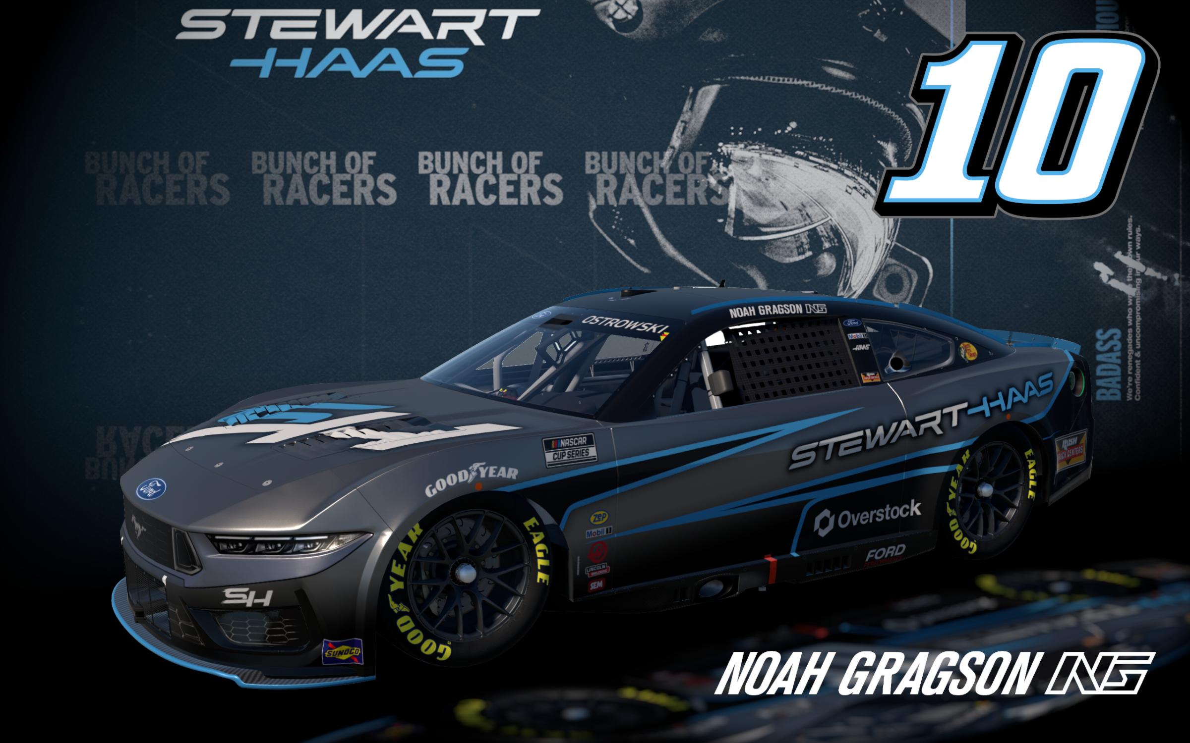 Preview of NO# Noah Gragson 2025 Stewart Haas Ford Mustang ( FICTIONAL ) by Nathaniel O.