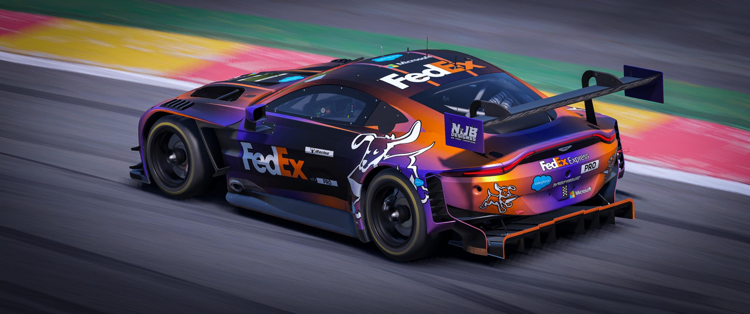 Preview of Fedex Aston Martin Vantage GT3 EVO by Noah Blackwell