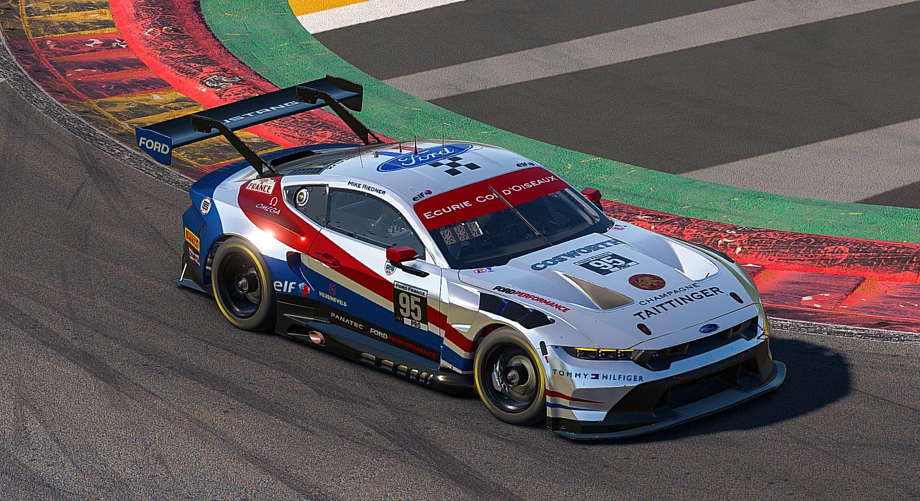 Preview of Ecurie Col dOiseaux Ford Mustang GT3 chrome Mike by Mike Riedner