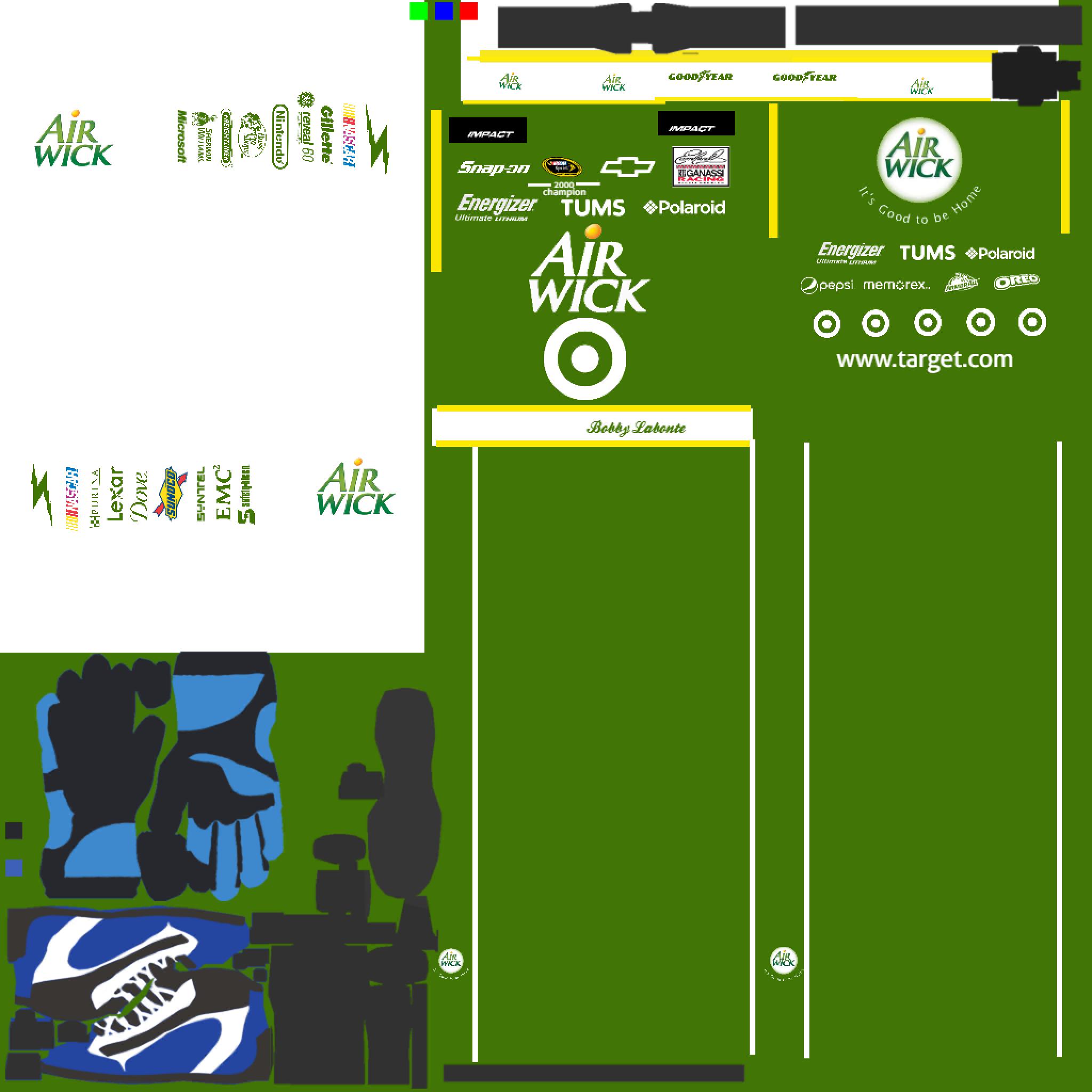 Preview of Bobby Labonte 2009 Fictional Air Wick / Target Firesuit 2009 Amp Energy 500 by Brenden Broberg