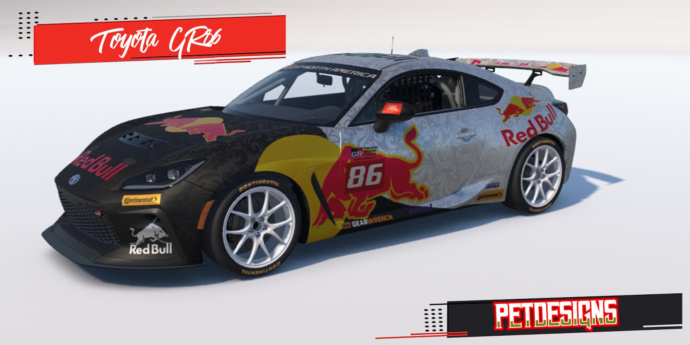 Preview of Toyota GR86 red bull by Pedro Hern&aacute;ndez R.