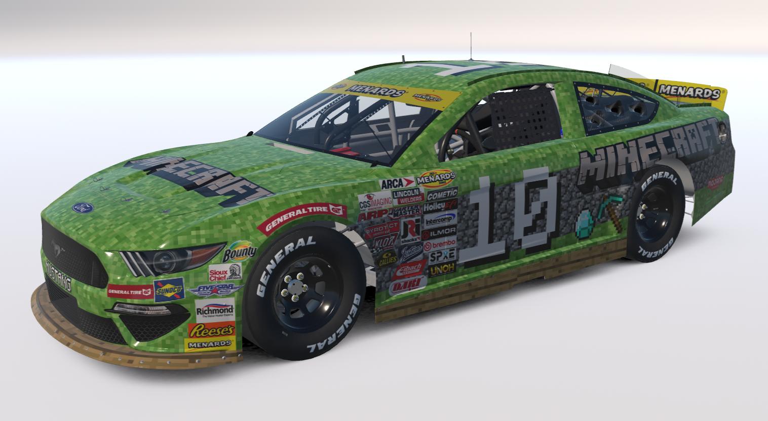 Preview of Minecraft ARCA Ford Mustang (No Number) by Will Bangs