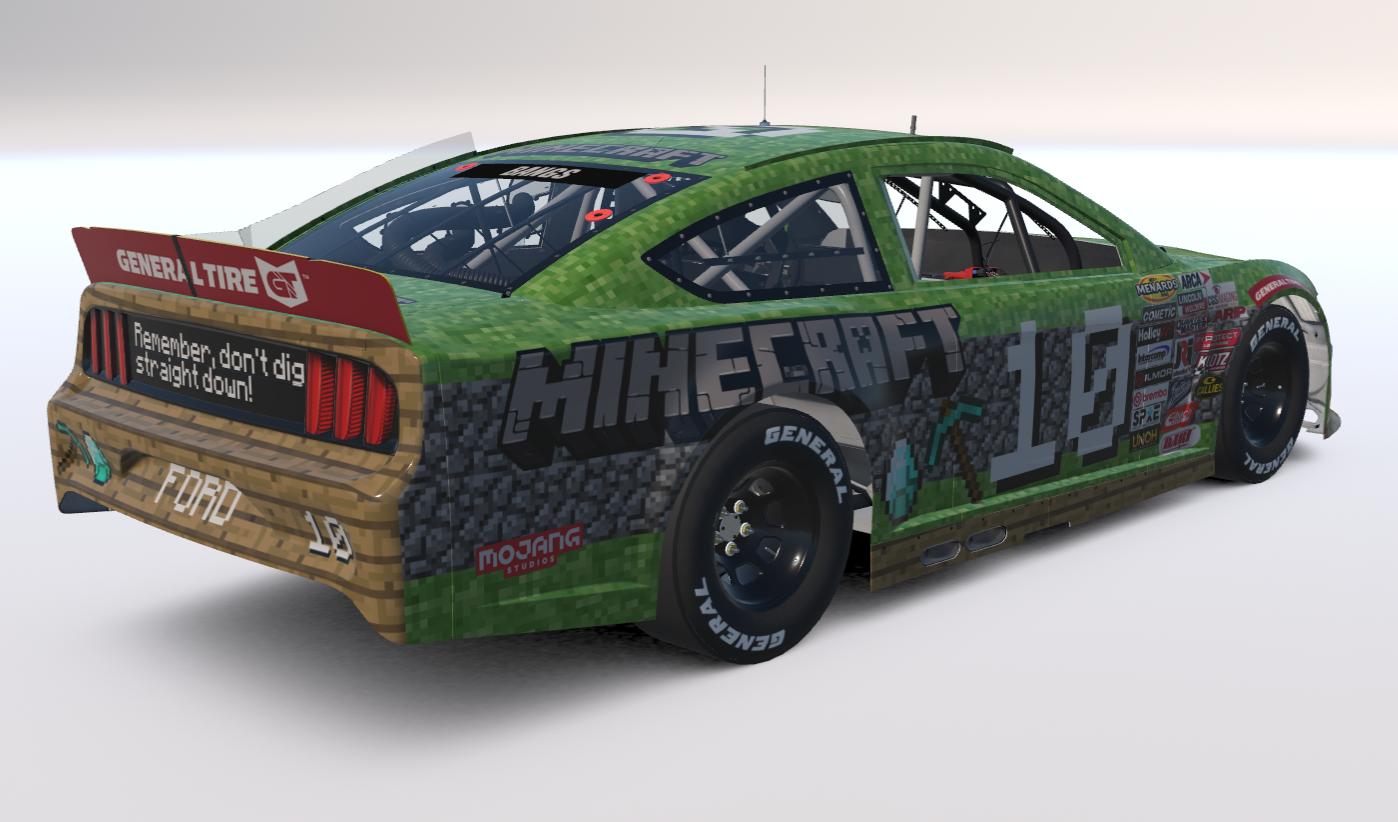 Preview of Minecraft ARCA Ford Mustang (No Number) by Will Bangs