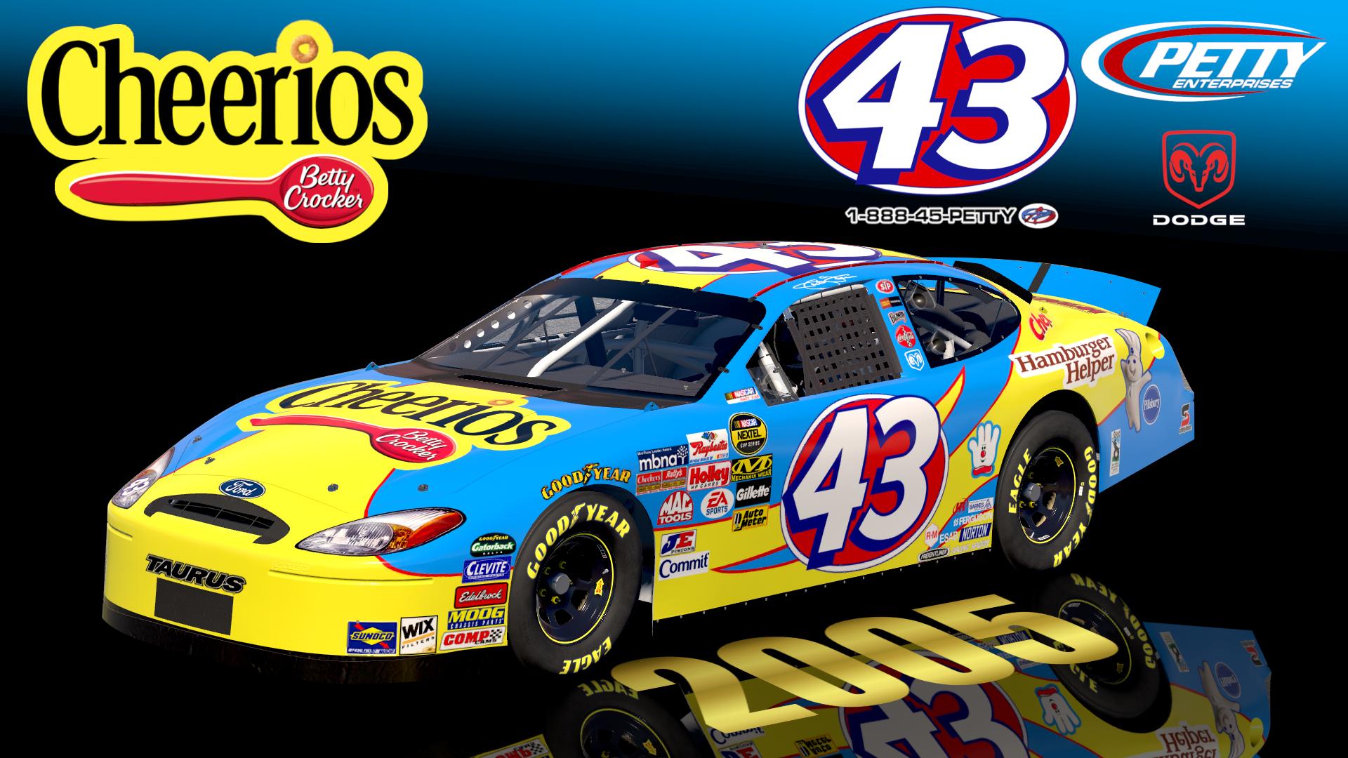 Preview of (SS) 2005 #43 Jeff Green Cheerios Betty Crocker (Ford) Sim Stamped Number by Christian Budd