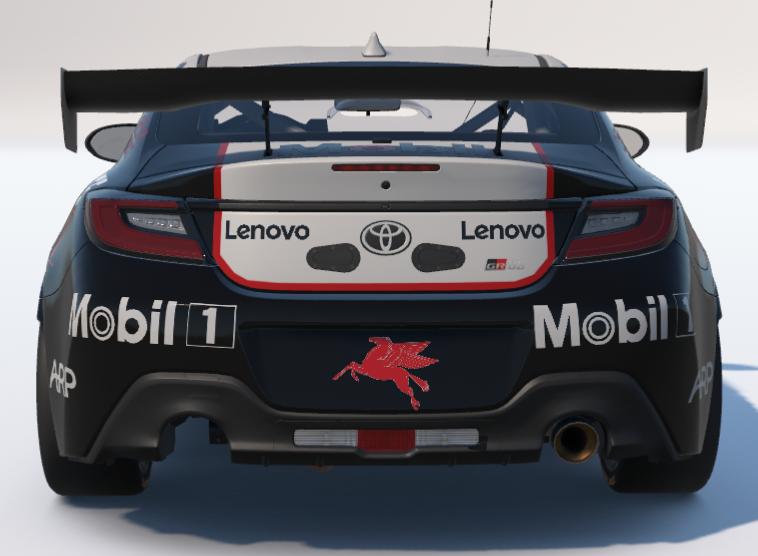 Preview of Mobil One Retro Black and Red Toyota GR86 by Ronald Lawson2