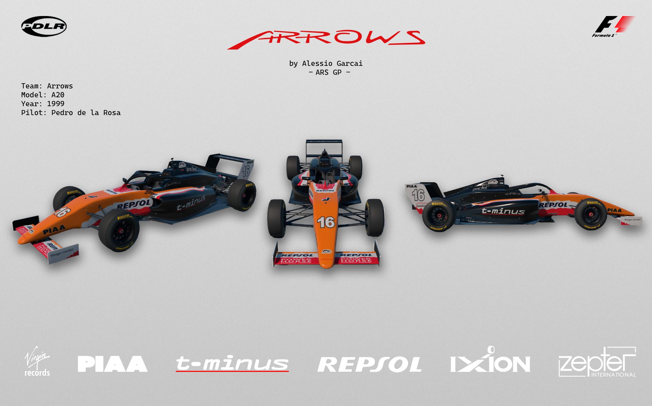 Preview of Arrows A20 - Pedro de la Rosa - 1999 by Alessio Garcai