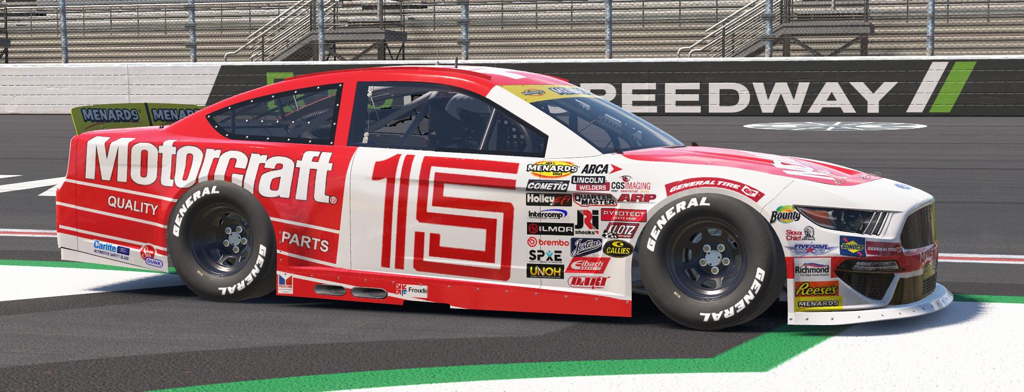 Preview of ARCA Ford Mustang 1986 Motorcraft FORD Ricky Rudd CUSTOM NUMBER by Brian J Oshenska