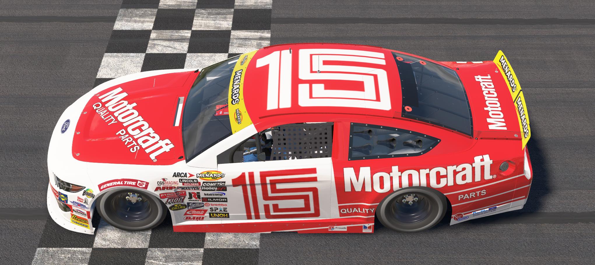 Preview of ARCA Ford Mustang 1986 Motorcraft FORD Ricky Rudd CUSTOM NUMBER by Brian J Oshenska