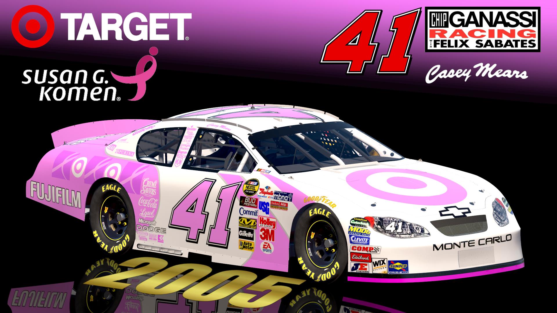 Preview of 2005 #41 Casey Mears Target Breast Cancer Research (Chevy) by Christian Budd