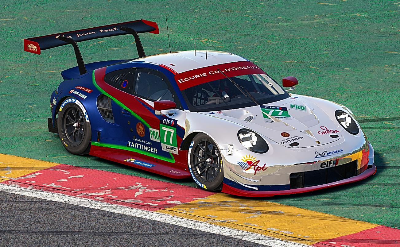 Preview of Ecurie Col dOiseaux Porsche 911 RSR chrome by Mike Riedner