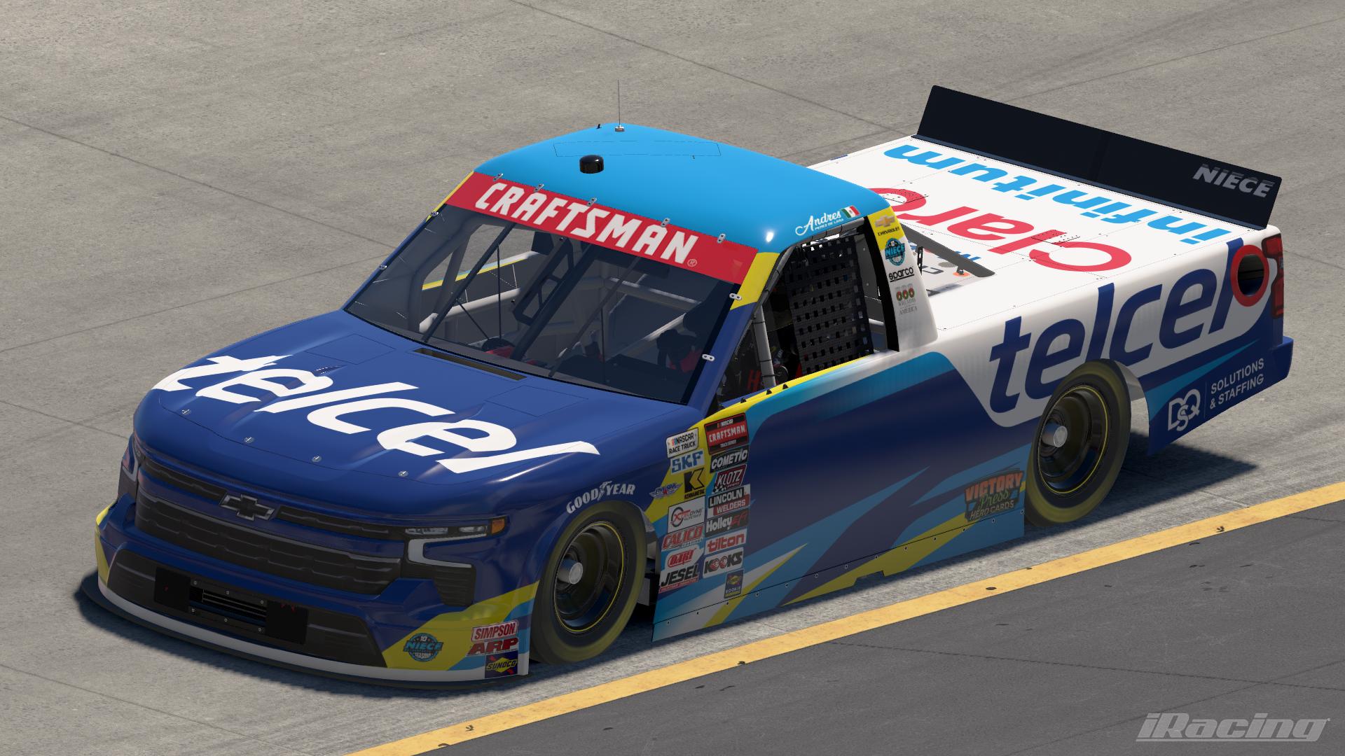 Preview of 2025 Andres Perez de Lara Telcel Chevrolet Silverado RST (No Numbers) by Leighton B Sibille