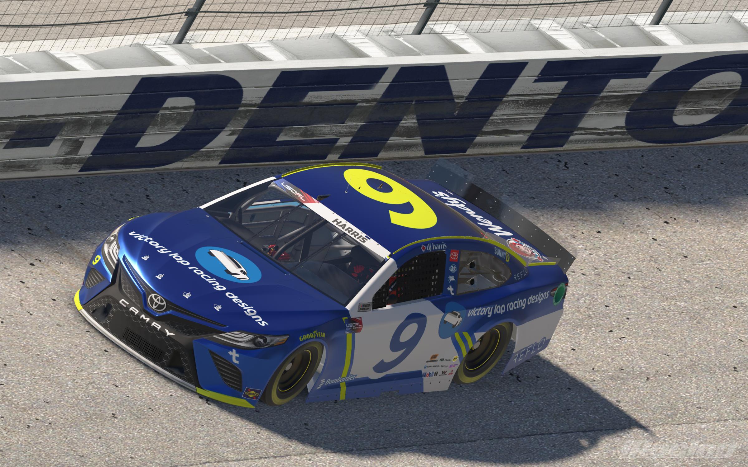 Preview of #9 - DJ Harris - Victory Lap Racing Designs "JJ50" Throwback Toyota Camry by Darrel Harris