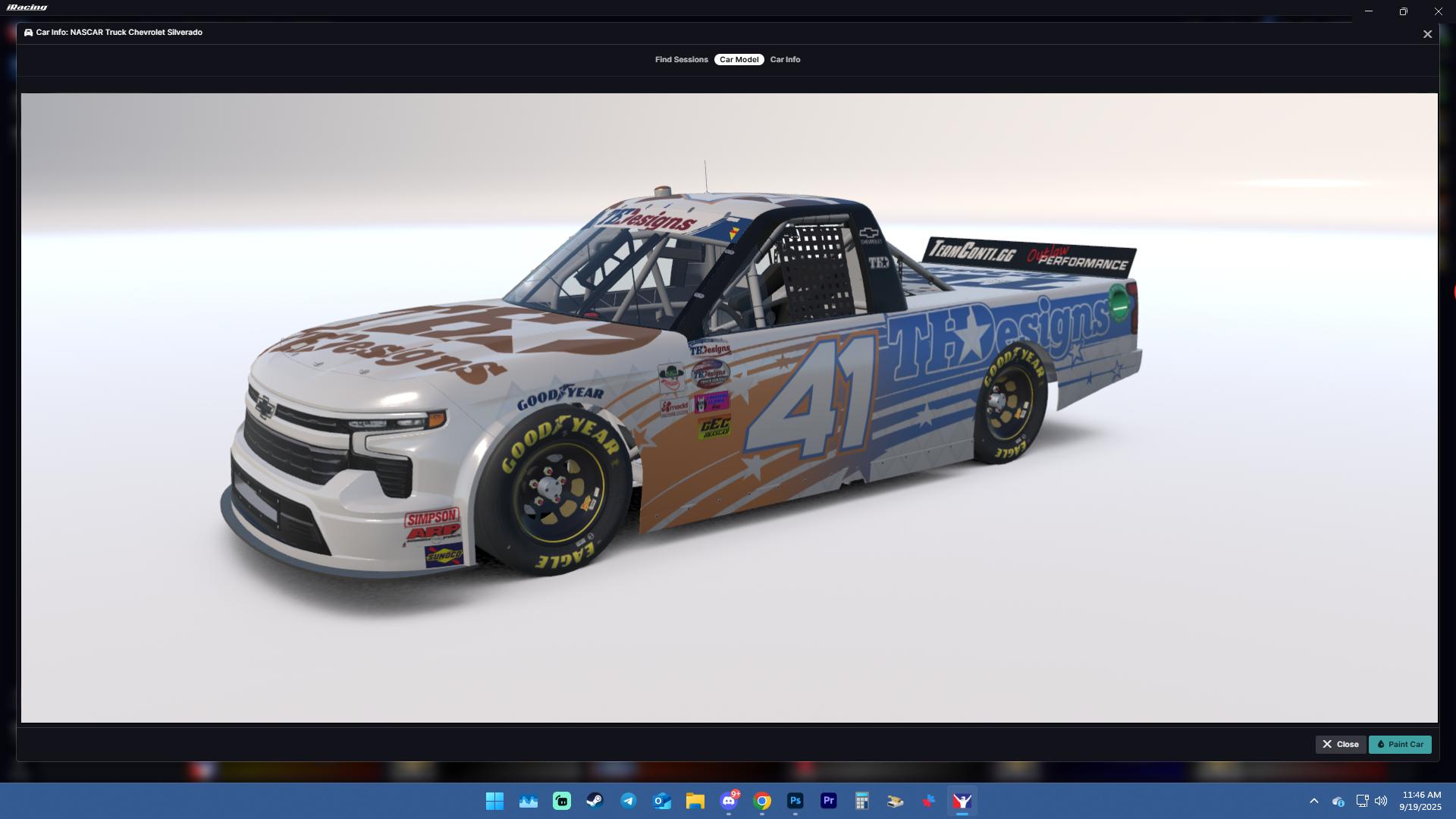 Preview of #41 - David Katze - TH Designs - GEC TH Designs Truck Series - 2025  by Teejay Handley