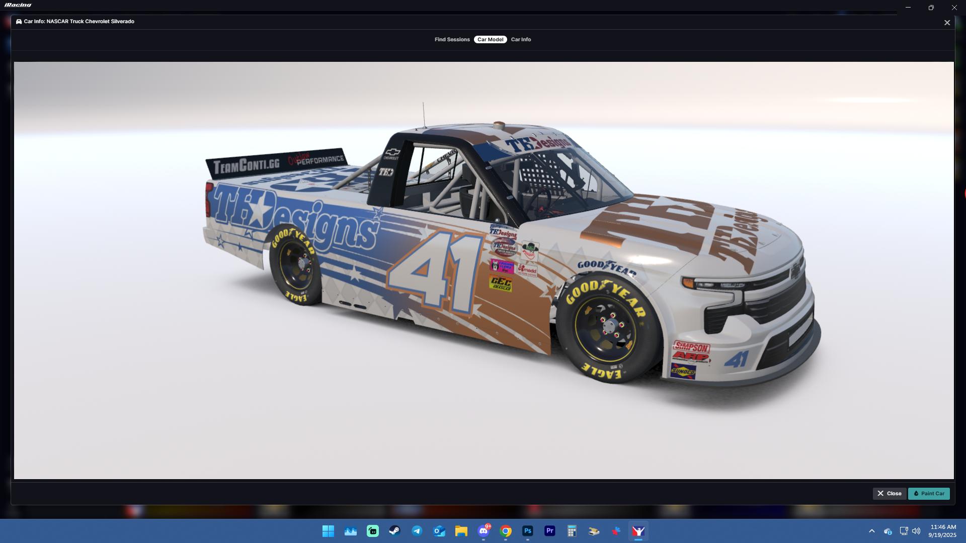 Preview of #41 - David Katze - TH Designs - GEC TH Designs Truck Series - 2025  by Teejay Handley
