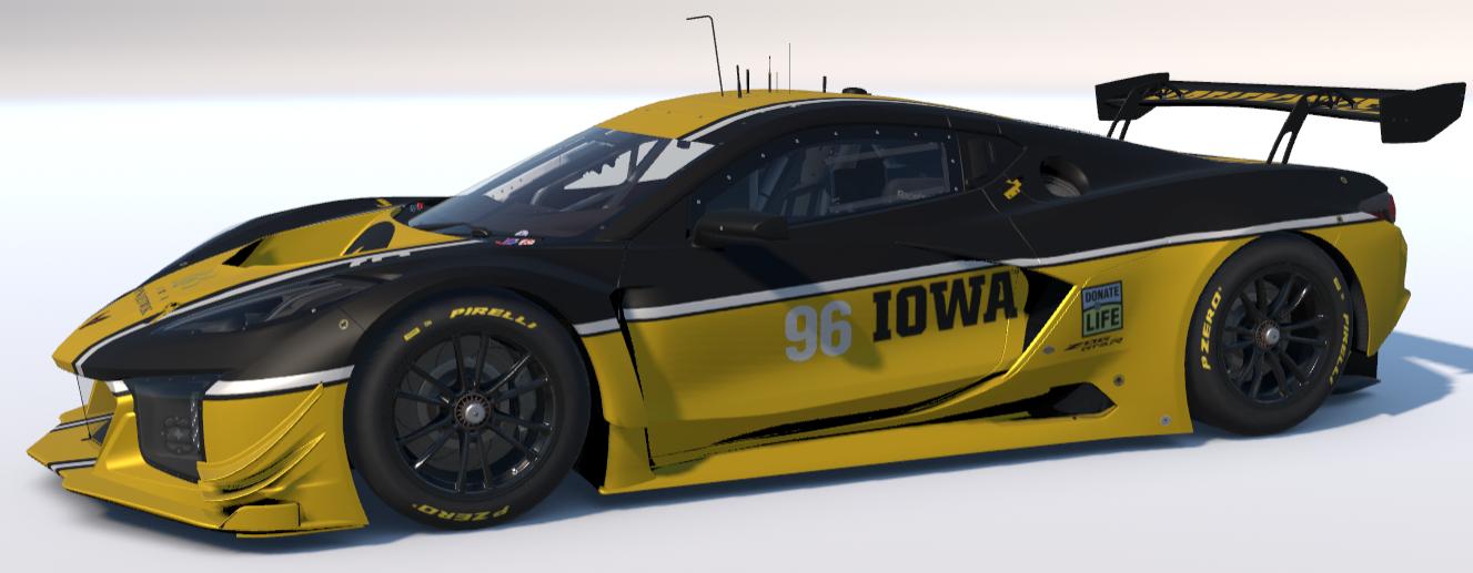 Preview of Iowa Hawkeyes Corvette Z06 GT3.R by Brian C.