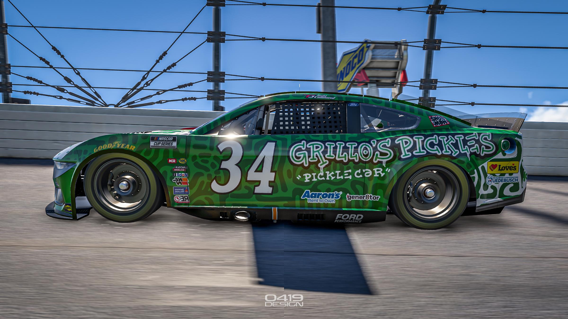 Preview of Grillo’s Pickle Car w/ #34 (Original Design by Snoeman) by Benjamin Rush