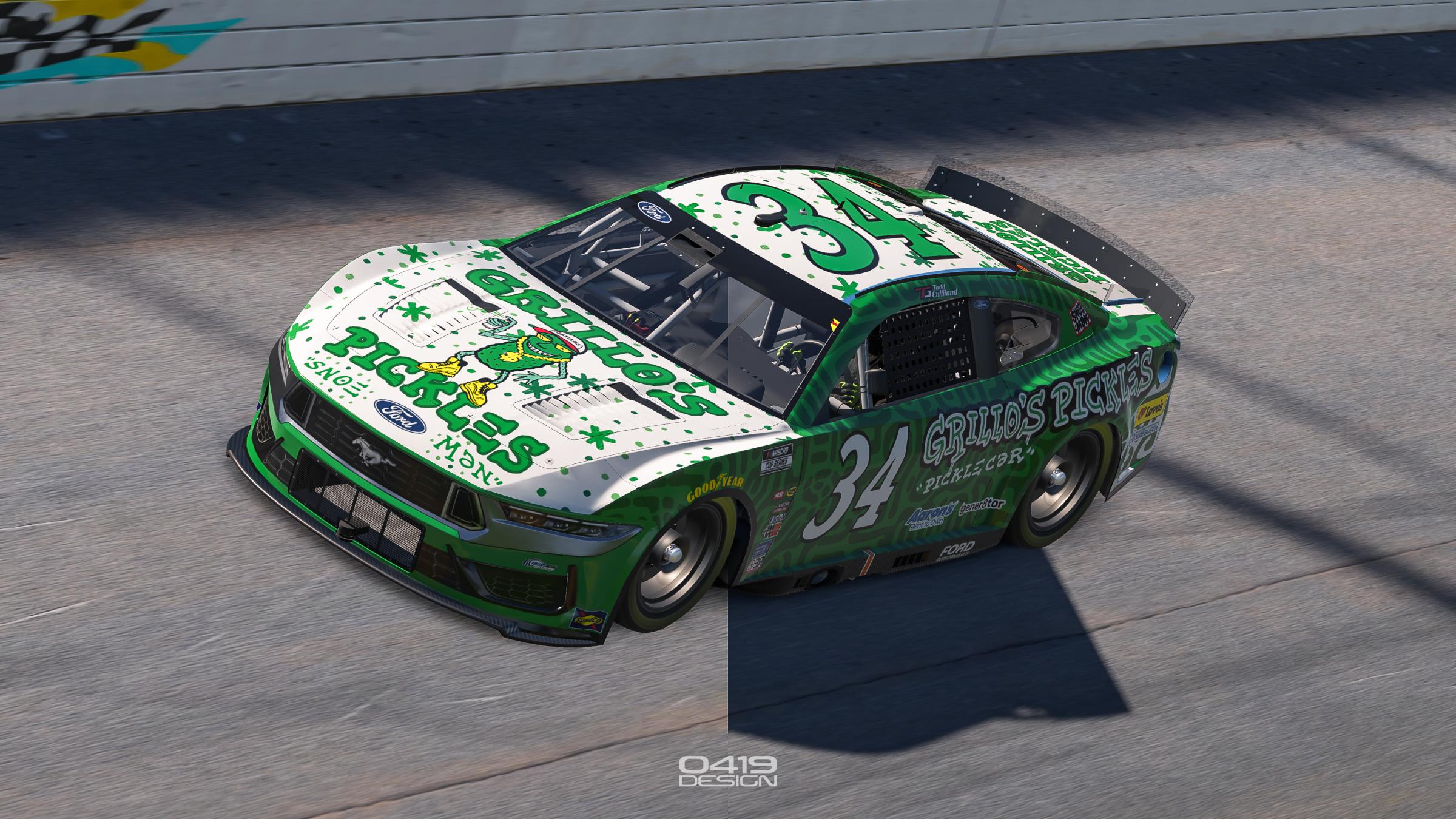 Preview of Grillo’s Pickle Car w/ #34 (Original Design by Snoeman) by Benjamin Rush