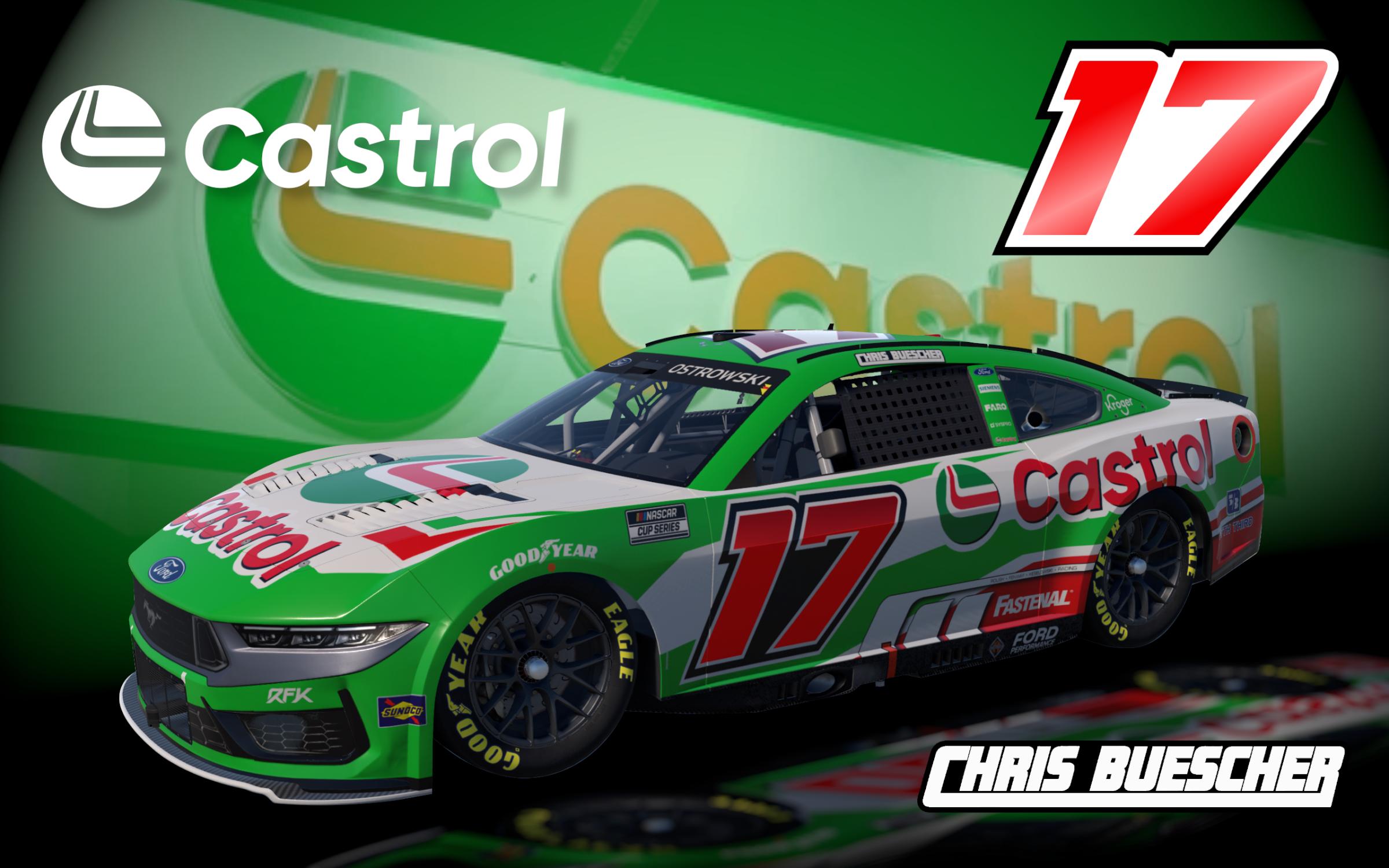 Preview of Chris Buescher 2025 Castrol Ford Mustang (Fictional) by Nathaniel O.