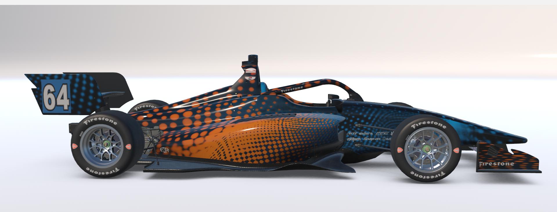 Preview of Dallara IL15 Blue and Orange Abstract by Guy Robertson