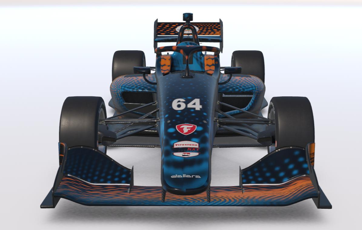 Preview of Dallara IL15 Blue and Orange Abstract by Guy Robertson