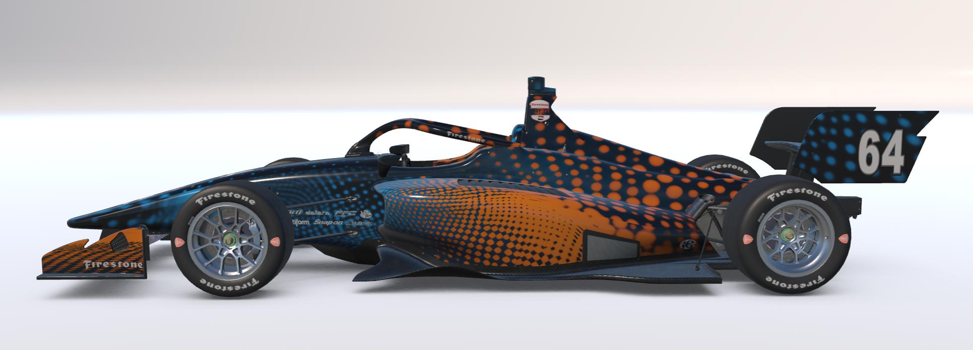 Preview of Dallara IL15 Blue and Orange Abstract by Guy Robertson
