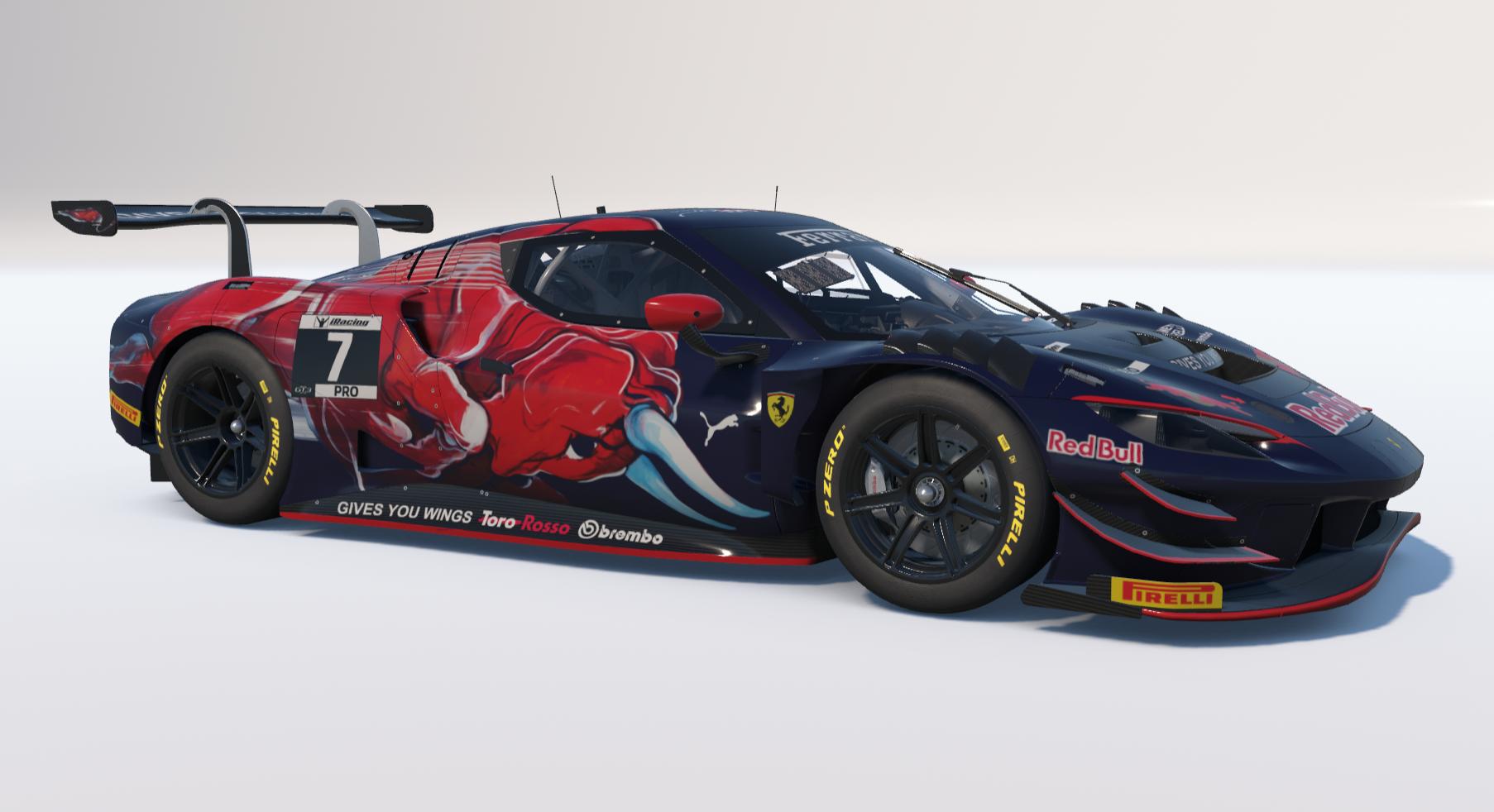 Preview of Ferrari 296 GT3 - Toro Rosso STR3 by Andrea Zanon
